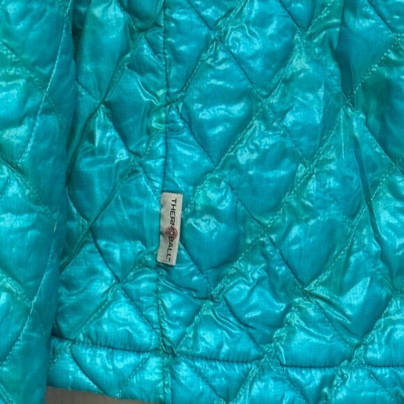 The North Face Women’s ThermoBall Jacket Teal Medium Insulated Lightweight - Picture 3 of 12